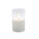 Ver imagem 1 de Vela Decorativa de Led em Vidro Branco 12,5cm Nw0055 Btc