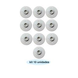 Plafonier Plafon Branco Bocal Rosca E27 Bi Volt:10 Unid - 3