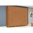 Ver imagem 1 de Guarda Roupa 6 Portas c/Pés Áries Amendoa Clean - Lopas