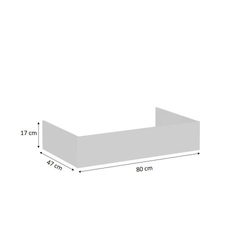 Rodapé para Cozinha Conecta Frizz 80 cm Branco