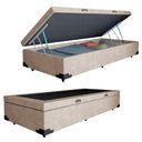 Ver imagem 4 de Cama Box Baú Solteiro Suede + Colchão de Espuma D33 - Sereneprime - 88cm Bege