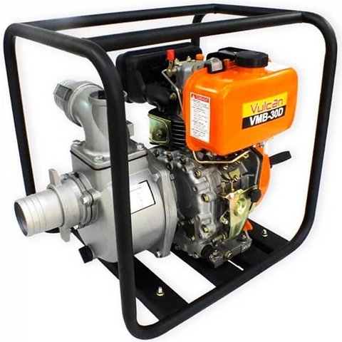 Motobomba À Diesel 7,0 Hp Autoescorvante 296cc 4t Vulcan
