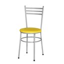 Ver imagem 6 de Conjunto 4 Cadeiras Epoxi Cinza para Cozinha Cor:amarelo