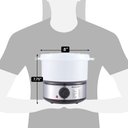Ver imagem 7 de Elite Gourmet Vaporizador Compacto 2.5 Quartos com Bandeja Bpa-free (inox/preto)