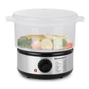 Ver imagem 1 de Elite Gourmet Vaporizador Compacto 2.5 Quartos com Bandeja Bpa-free (inox/preto)