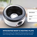 Ver imagem 4 de Elite Gourmet Vaporizador Compacto 2.5 Quartos com Bandeja Bpa-free (inox/preto)