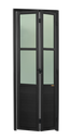 Ver imagem 1 de Porta Alumínio Camarão Lambril/Vidro e.L25 Preto 70 V.Boreal Brimak