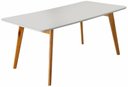 Ver imagem 1 de Mesa de Jantar com Vidro Madeira Maciça - Slim-1,20x0,90m - Móveis Mundial