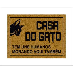 Tapete Capacho Casa do Gato - 1