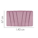 Ver imagem 3 de Painel Estofada Bélgica 140cm Casal Para Cama Box Quarto Suede Rosa Bebê - Gat Magazine