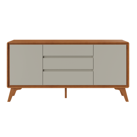 Buffet Sinus 2 Portas 3 Gavetas Naturalle Off White
