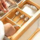 Ver imagem 5 de Kit Organizador de Gaveta com 01 Organizador Multiuso + 01 Organizador Rolos + 01 Organizador