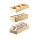 Ver imagem 1 de Kit Organizador de Gaveta com 01 Organizador Multiuso + 01 Organizador Rolos + 01 Organizador