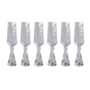 Ver imagem 1 de Conjunto 6 Taças Diamond para Champanhe Vidro com Base de Cristal Transparente 305ml Bj0035 Btc
