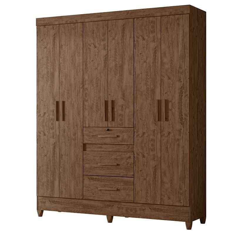 Guarda Roupa Casal Itatiba com Cômoda Vênus e Armário Multiuso New