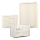 Ver imagem 1 de Quarto de Bebe 2 Portas Tutto New Off White com Capitonê New Boucle - Matic
