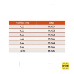 Haste Adaptadora com Encaixe Plus para Broca Haste Paralela - 8,0mm - Ref. 44,0008 - Rocast - 3