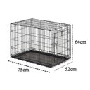 Ver imagem 3 de Gaiola Cao Gato Cachorro Pet Canil Pet Shop Transporte Animal de Estimaçao Bandeja Removivel Resiste