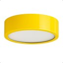 Ver imagem 1 de Plafon D250 Aluminio Teto e27 2 Luzes Lumini Lab - Amarelo Brilhante