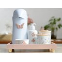 Ver imagem 3 de Kit Higiene Porcelana Bebê Maternidade Meninas Jardim Encantado Borboletas