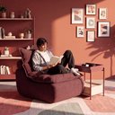 Ver imagem 5 de Poltrona Reclinável Sync Kappesberg 90cm Boucle Hibisco