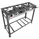 Ver imagem 1 de Fogão Industrial 3 Bocas 2 Simples Standard Baixa Pressão Mr Fogões 30x30 P5