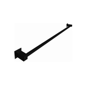 Porta Toalha Simples Luxo Quadrado Preto