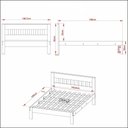 Ver imagem 4 de Cama De Casal Para Colchão 138 X 188 Cm Cr35011 Branca