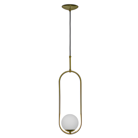 Pendente Luminária de Teto Pendulo Dourado Brilhante Spotline