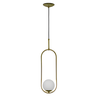 Pendente Luminária de Teto Pendulo Dourado Brilhante Spotline - 1