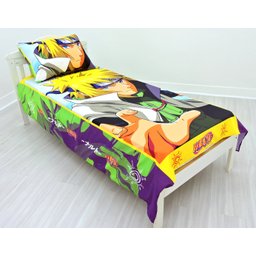 Jogo De Lençol Decorativo E Fronha Solteiro , Naruto Mod 3 Kit 2 pçs - 3