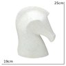 Escultura Cavalo Decorativo em Resina na Cor Off White 25cm - 3