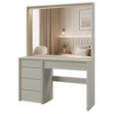 Ver imagem 1 de Camarim Prime com LED 5 Gavetas - Mavaular Off White