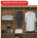 Ver imagem 5 de Guarda-Roupa 5P Ártico MDP Amêndola/Off-White