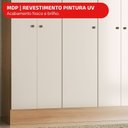 Ver imagem 7 de Guarda-Roupa 5P Ártico MDP Amêndola/Off-White