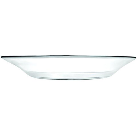 Kit Jogo Prato Fundo Sopa Transparente 4 Peças 22,5cm