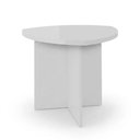 Ver imagem 2 de Mesa Lateral Elegante para Sala de Estar com Estilo Contemporaneo Branca Delta