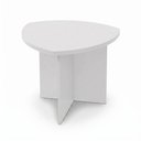 Ver imagem 1 de Mesa Lateral Elegante para Sala de Estar com Estilo Contemporaneo Branca Delta