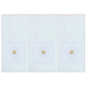 Jogo de Fralda de Ombro - Floral Rosa