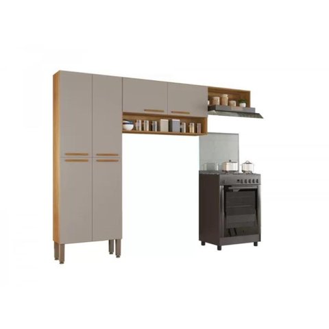 Cozinha 3 Peças Madri - Salleto Cor: Cinamomo Off