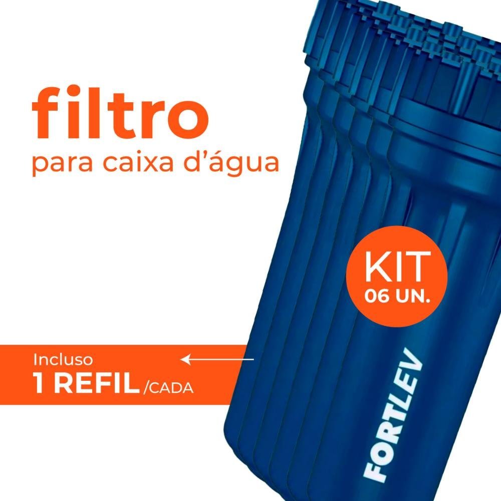 Kit 6 Filtros P/ Caixa D'água ou Cavalete Fortlev - 2