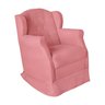 Poltrona Amamentação Cadeira Reforçada Balanço e Puff Lile Suede:rosê - 7