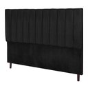 Ver imagem 2 de Cabeceira Casal King Leblon Fixação no Box Madeira Maciça Suede Preto 195cm