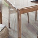 Ver imagem 2 de Toalha de Mesa Plástico Transparente Impermeável 0.60MM Tamanho:1,00M X 1,40M