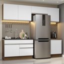 Ver imagem 1 de Armário de Cozinha Completa 260cm Rustic/Branco Glamy Madesa 05