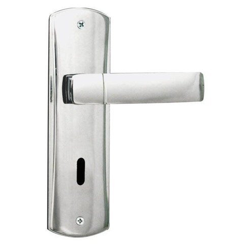 Fechadura para Porta de Quarto Interna com Espelho Capri 40mm MGM Cromado