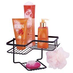 Prateleira de Canto com Saboneteira Black Arthi - 1