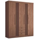 Ver imagem 1 de Guarda Roupa Solteiro 3 Portas Ripado Lens Jatobá