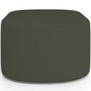 Ver mais imagens de Kit 2 Puffs Decorativos Orgânico para Living Quarto 70cm Doha W01 Linho Verde Musgo - Lyam Decor