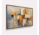 Ver imagem 2 de Quadro Abstrato Arte Moderna Tons Neutros e Quente 153x103